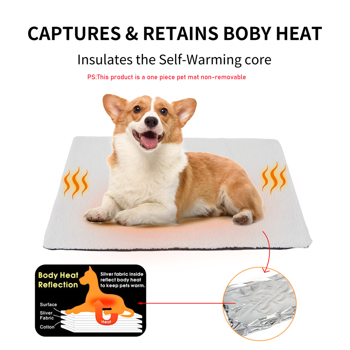 Self-Warming Pet Pad