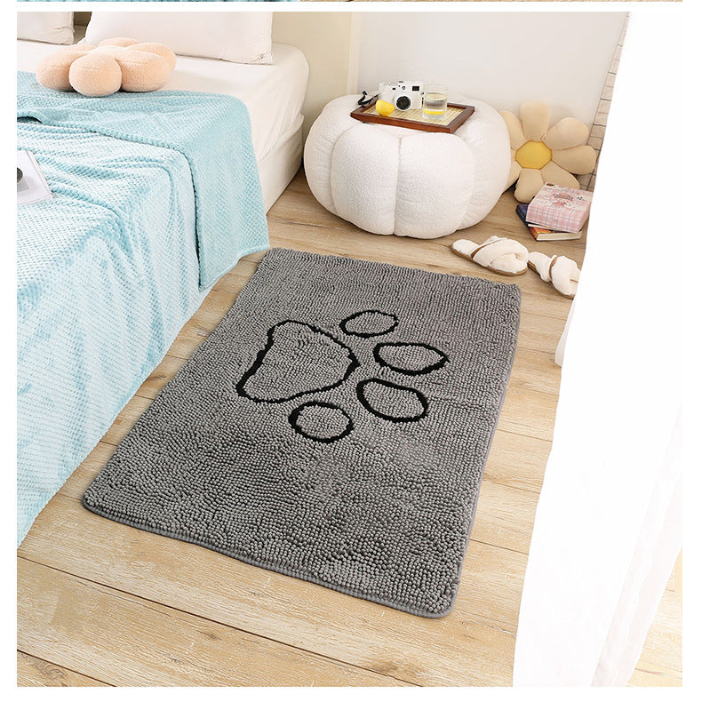 Absorbent Paw Print Door Mat
