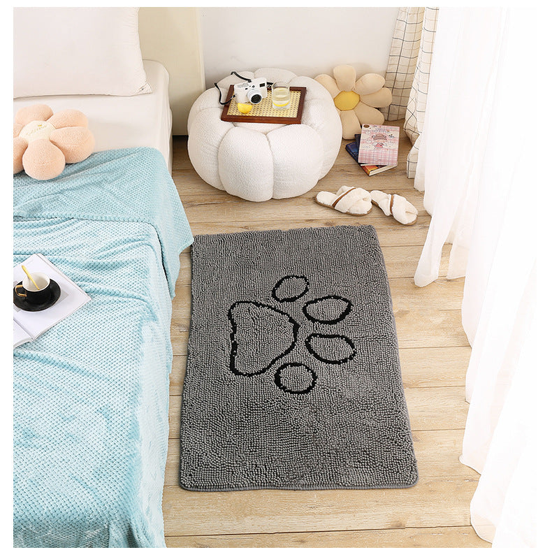 Absorbent Paw Print Door Mat