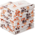Soft Fleece Paw Print Pet Blanket